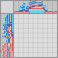 Japanese crossword «Blue haired maiden in pink» Japanese crossword «Blue haired maiden in pink»