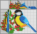 Japanese crossword &laquo;Titmouse&raquo;