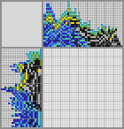 Japanese crossword &laquo;Blue macaw&raquo;