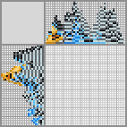 Japanese crossword &laquo;Blue wavy parrot&raquo;