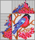 Japanese crossword &laquo;Bullfinch&raquo;