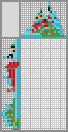 Japanese crossword &laquo;Snowman with Christmas tree&raquo;