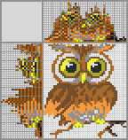 Japanese crossword &laquo;Owl&raquo;