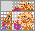Japanese crossword &laquo;Puppy and gift&raquo;