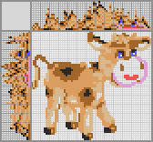 Japanese crossword &laquo;Calf&raquo;