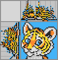 Japanese crossword &laquo;Tiger&raquo;