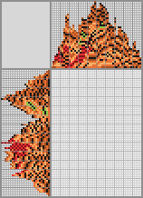 Japanese crossword &laquo;Tiger with a heart&raquo;