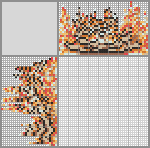Japanese crossword «Tiger cub in a cup» Japanese crossword «Tiger cub in a cup»