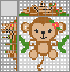 Japanese crossword &laquo;Monkey&raquo;