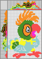 Japanese crossword &laquo;Parrot&raquo;