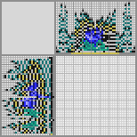 Japanese crossword «Stained glass window with a rose» Japanese crossword «Stained glass window with a rose»