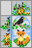 Japanese crossword &laquo;Crow and the Fox&raquo;