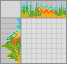 Japanese crossword &laquo;Sunrise over the desert&raquo;