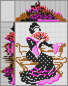 Japanese crossword &laquo;A Japanese geisha&raquo;