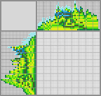 Japanese crossword &laquo;Lizard behind the leaf&raquo;