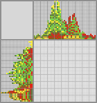 Japanese crossword &laquo;Christmas trees, presents&raquo;