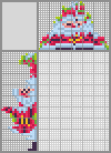 Japanese crossword &laquo;Christmas tree toy in the form of Santa&raquo;