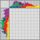 Japanese crossword &laquo;Zebra-rainbow&raquo;
