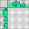 Japanese crossword «Green self-portrait» Japanese crossword «Green self-portrait»
