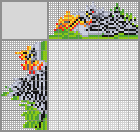 Japanese crossword &laquo;Eastern yellow-billed hornbill&raquo;