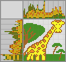 Japanese crossword &laquo;Giraffe&raquo;