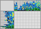 Japanese crossword &laquo;The Starry Night ( Vincent van Gogh)&raquo;